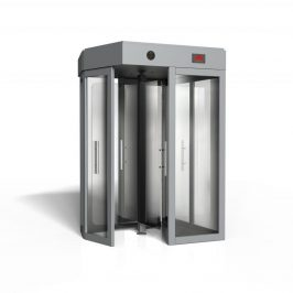 Tourniquet pleine hauteur avec v+B9:B10antaux en verre