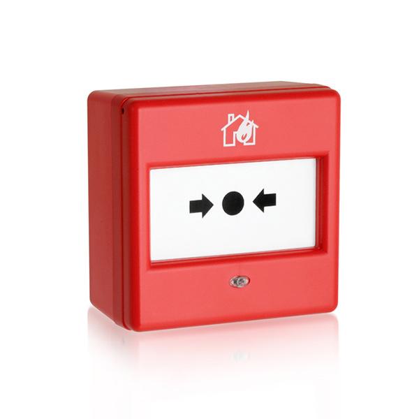 Avertisseur sonore + flash adressable alimenté par boucle – rouge