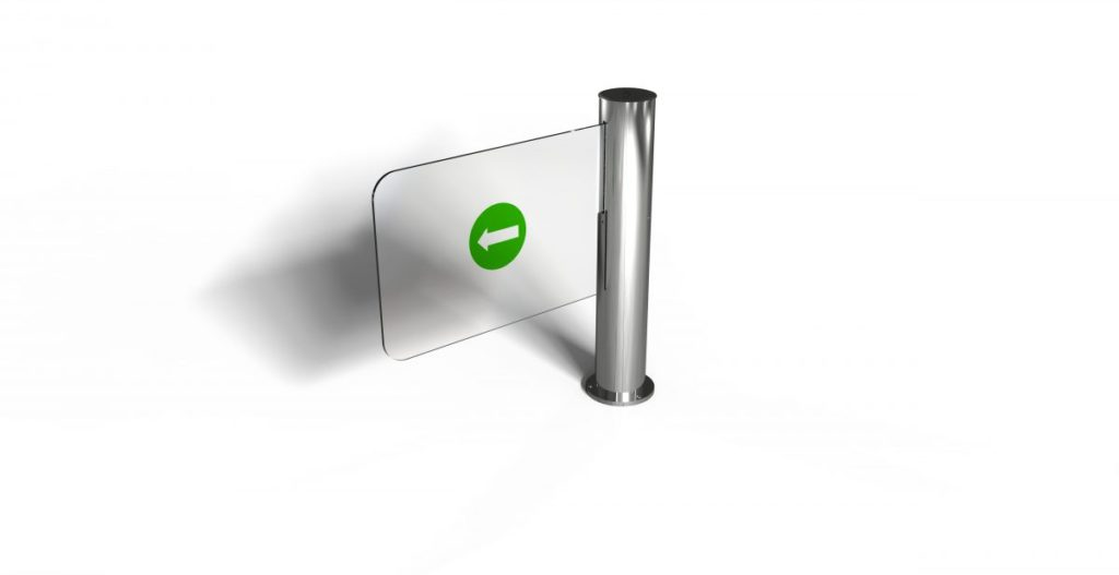 Portillon pivotant vitré motorisé VIP SG WMC
