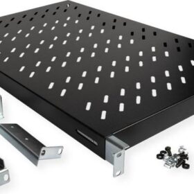 GERMA GM.RMR01U40 - 19'' 1U D:400MM RACK MOUNT 2-POINT RACK / LOAD CAPACITY 30KG