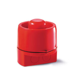 Sirène incendie conventionnelle 24V DC, IP65 rouge, 4 tons – 103 dB(A)