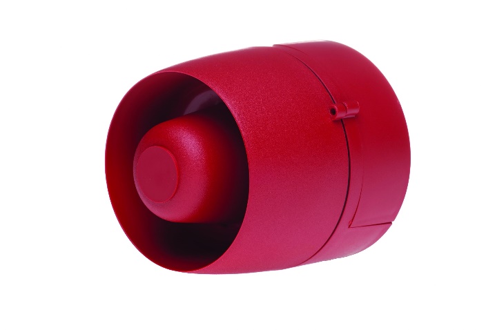 Sirène incendie conventionnelle FirePlus DB 24V DC rouge étanche IP65 – 32 tons (approuvée LPCB)